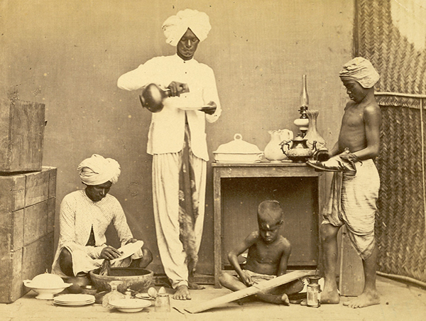 Group of Domestic Servants at Madras