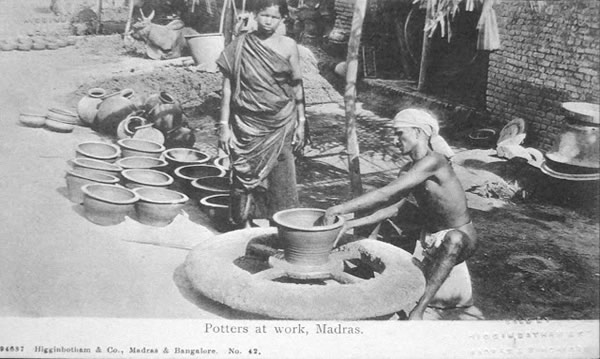 Potters at Work - Madras (Chennai)