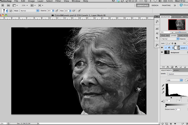 Black and White Photoshop Conversion Technique