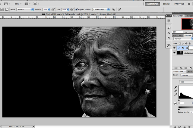 Black and White Photoshop Conversion Technique