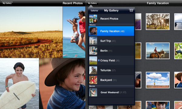 MobileMe Gallery - Useful Photography Apps for iPad