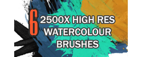 High Res Water Color Brushes
