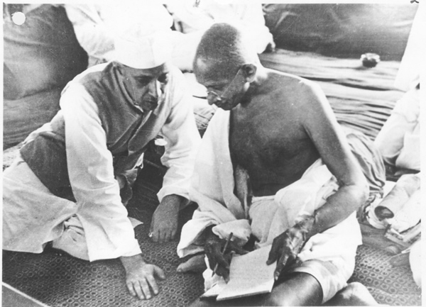 Nehru and Gandhi