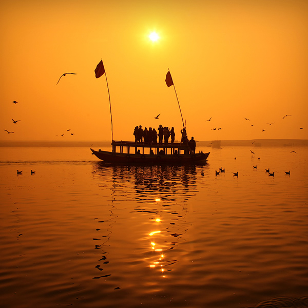 Sunrise, Ganges, India
