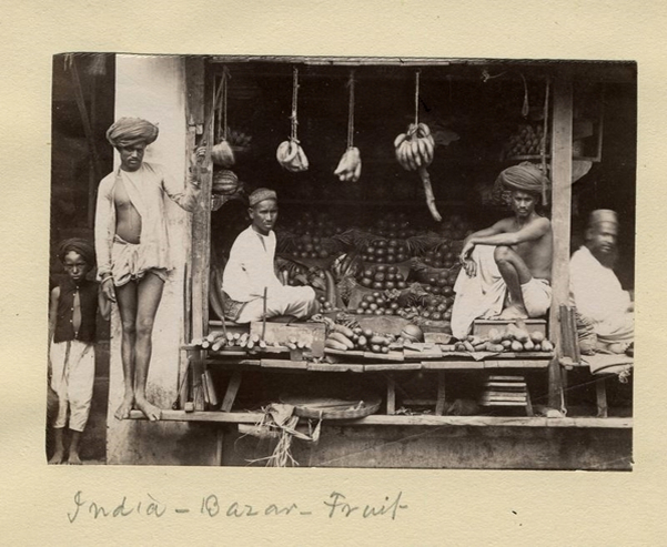 Fruit Shop in an Indian Bazaar - 1880's