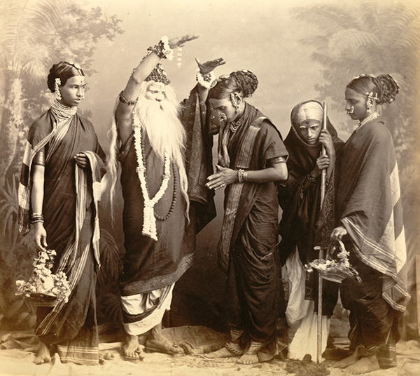 Studio Portrait of a Marathi Theatrical troupe - Bombay 