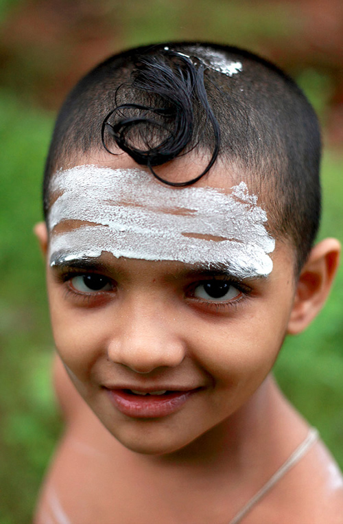 A young vedic student - Thrissur, Kerala, India