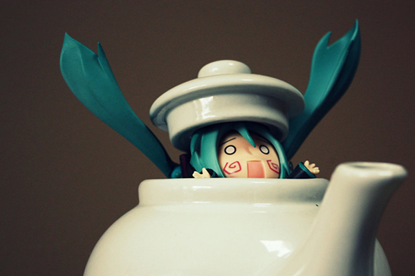 Miku Says the Tea is Hot - Humorous Photography