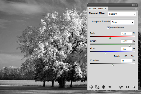 Creating an Infrared Photo Effect in Photoshop CS5