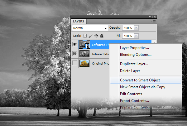 Creating an Infrared Photo Effect in Photoshop CS5