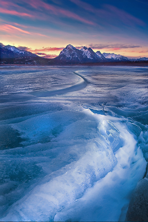 Abraham Lake in Banff National Park