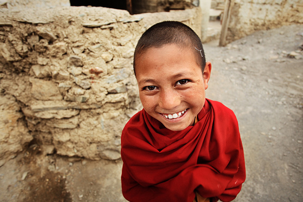 Portrait of Little Monk - Ladakh, India