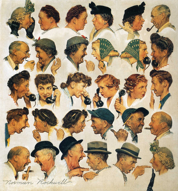 The Gossips by Norman Rockwell