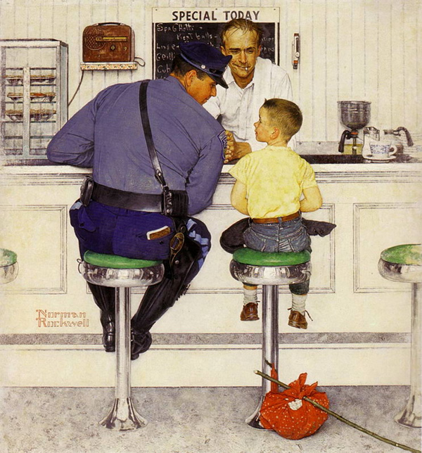 The Runaway by Norman Rockwell