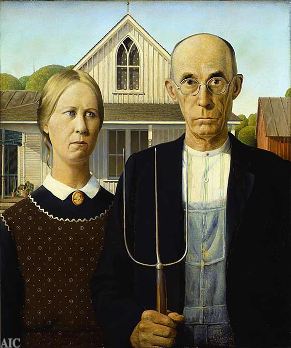 American Gothic by Grant Wood