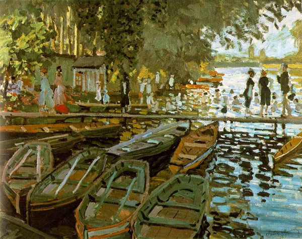 Bathing at La Grenouillere by Claude Monet