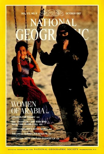 The Best of National Geographic Magazine Covers  - October 1987—Women of Saudi Arabia