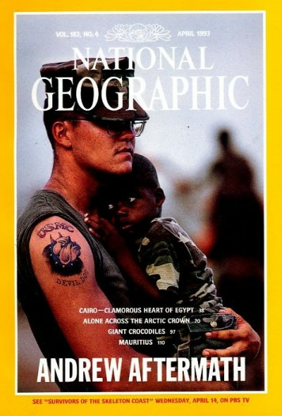 The Best of National Geographic Magazine Covers  - April 1993—Andrew Aftermath