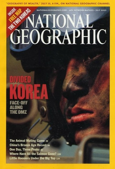 The Best of National Geographic Magazine Covers  - July 2003—Divided Korea