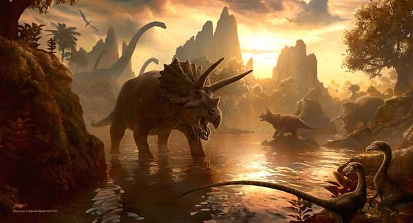Cretaceous Sunset - 25 Truly Amazing Digital Paintings
