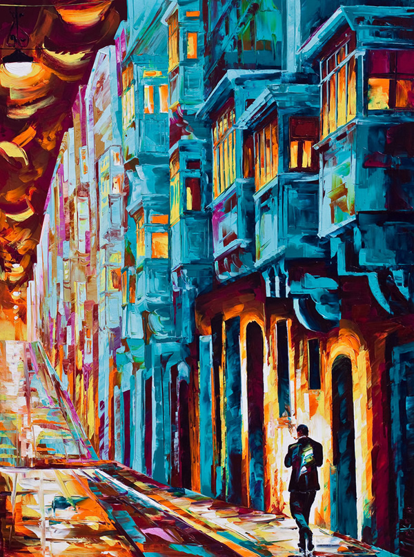 Valletta Twilight - 30 Inspirational Examples of Traditional Paintings