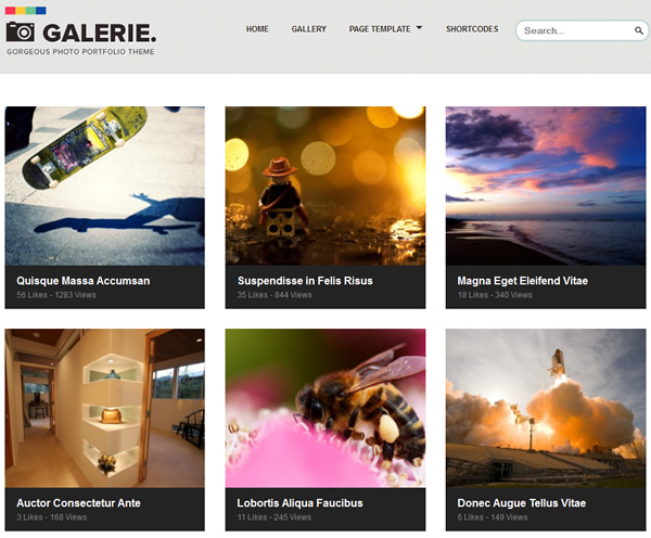 Galerie Photography Responsive WordPress Theme