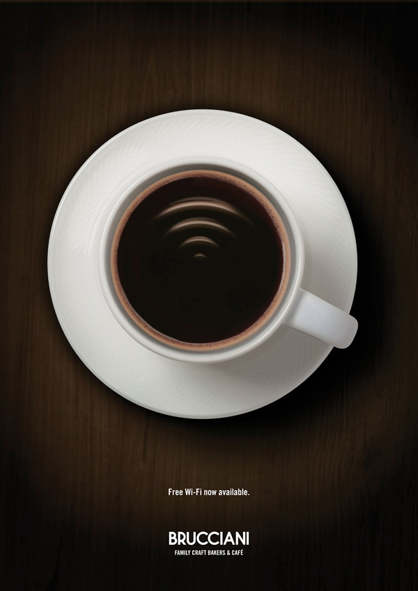 Free Wi-Fi now available. Brucciani Family Craft Bakers & Café