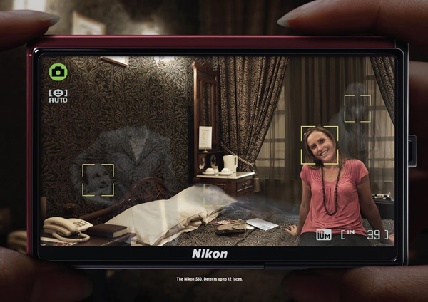 The Nikon S60. Detects up to 12 faces