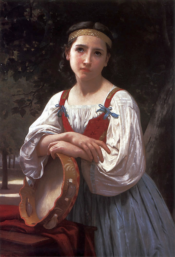 Gypsy Girl with a Basque Drum, 1867
