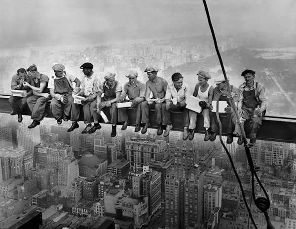 Lunch Atop a Skyscraper by Charles C.Ebbets