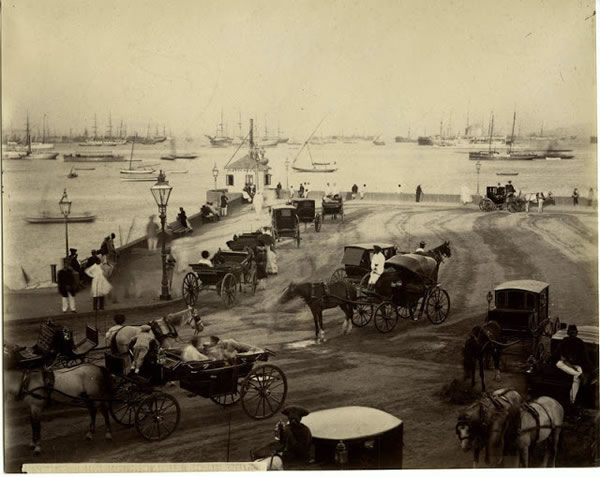 Bombay (Mumbai) Harbour Scene - c1880's