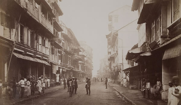 Borah Bazaar Street, Bombay (Mumbai) - 1875