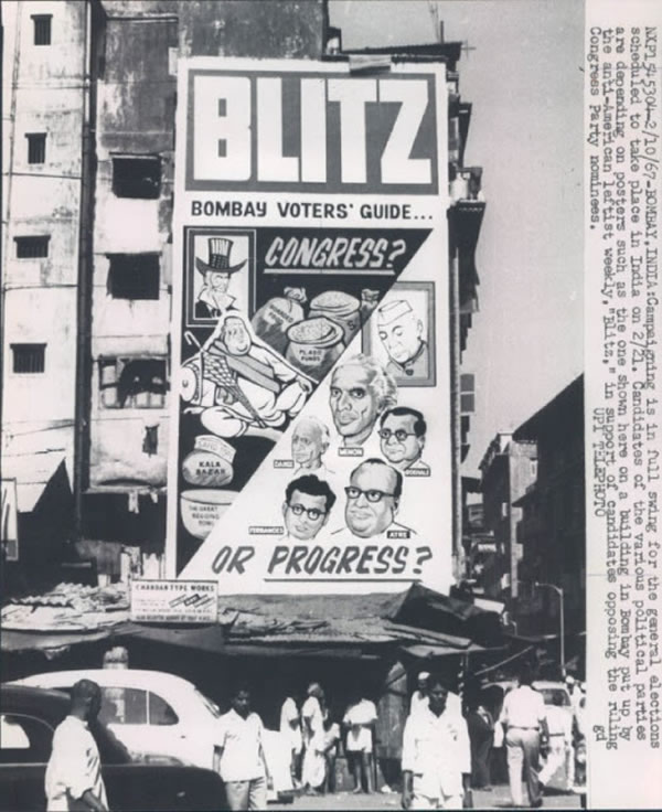 General Elections Campaingning Press Photograh - Bombay (Mumbai) 1967