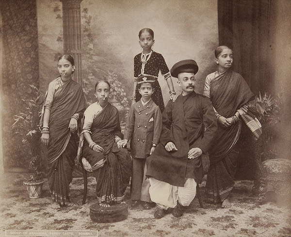 Group of Brahmins, Bombay (Mumbai) - 1870