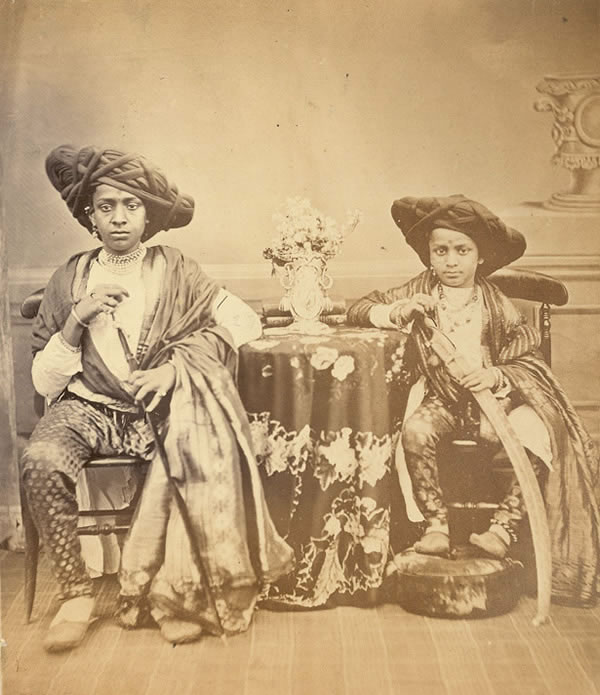 Two Maratha Boys from Akalkot - Bombay (Mumbai) 1867