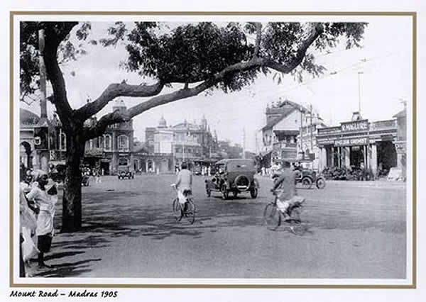 Mount Road - Madras (Chennai) - 1905