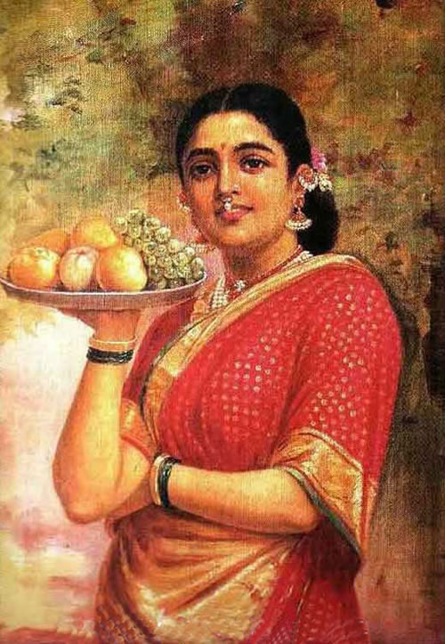 The Maharashtrian Lady by Raja Ravi Varma