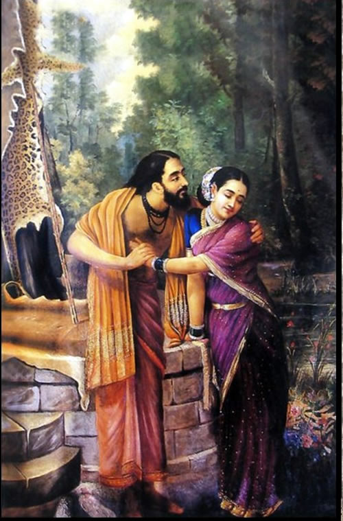 Arjuna and Subhadra by Raja Ravi Varma