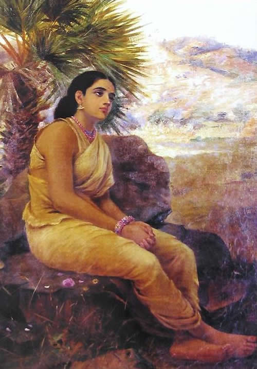 Shakuntala by Raja Ravi Varma