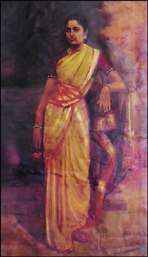 Young Woman by Raja Ravi Varma