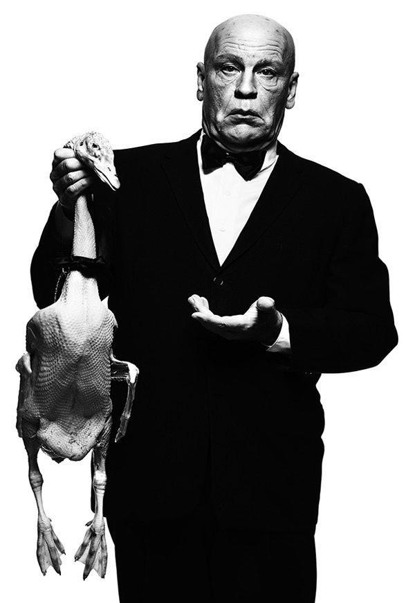 Albert Watson / Alfred Hitchcock with Goose (1973), 2014