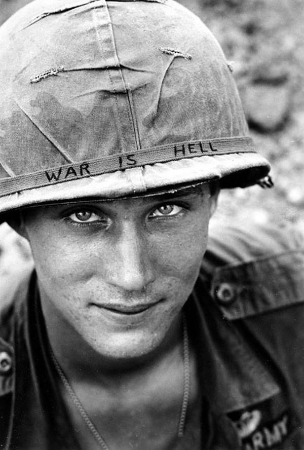 A random but poignant soldier in Vietnam, 1965.