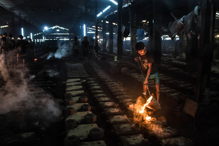 Inside Of A Cast Iron Foundry - Photo Series By Bidipto Dey