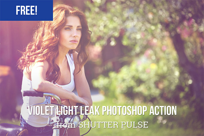 Violet Light Leak Photoshop Action