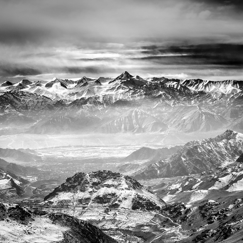 Ladakh - Black & White Fine Art Landscapes By Jayanta Roy