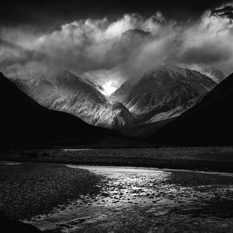 Ladakh - Black & White Fine Art Landscapes By Jayanta Roy