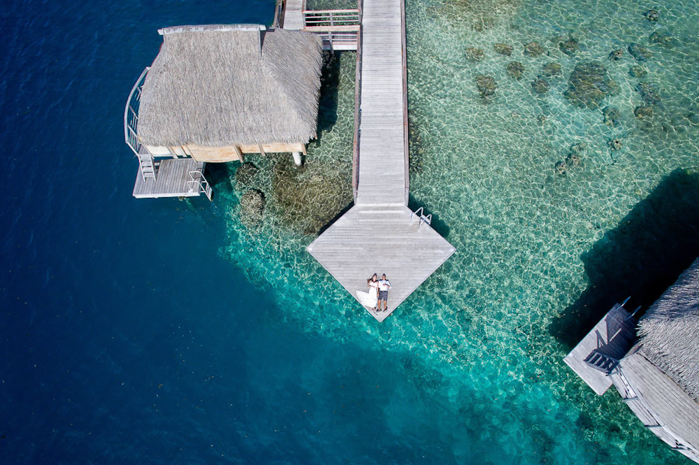 Alone In The World - Wedding Photographs Captured With Drone By Helene Havard