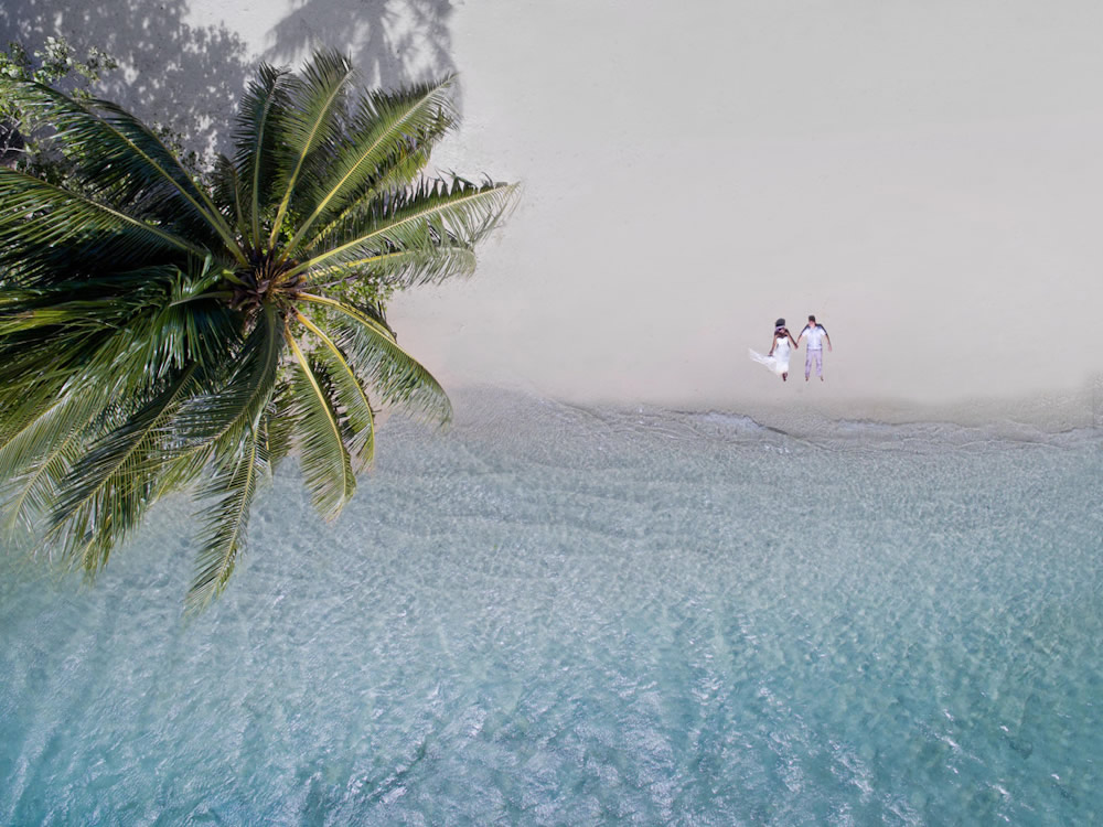Alone In The World - Wedding Photographs Captured With Drone By Helene Havard