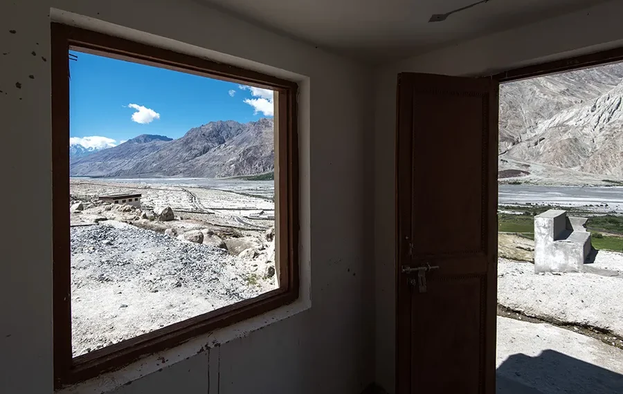 Ladakh Through Windows - Photo Series By Ravikanth Kurma 16 _Ladakh mountain valley viewed through a room's window and open door
