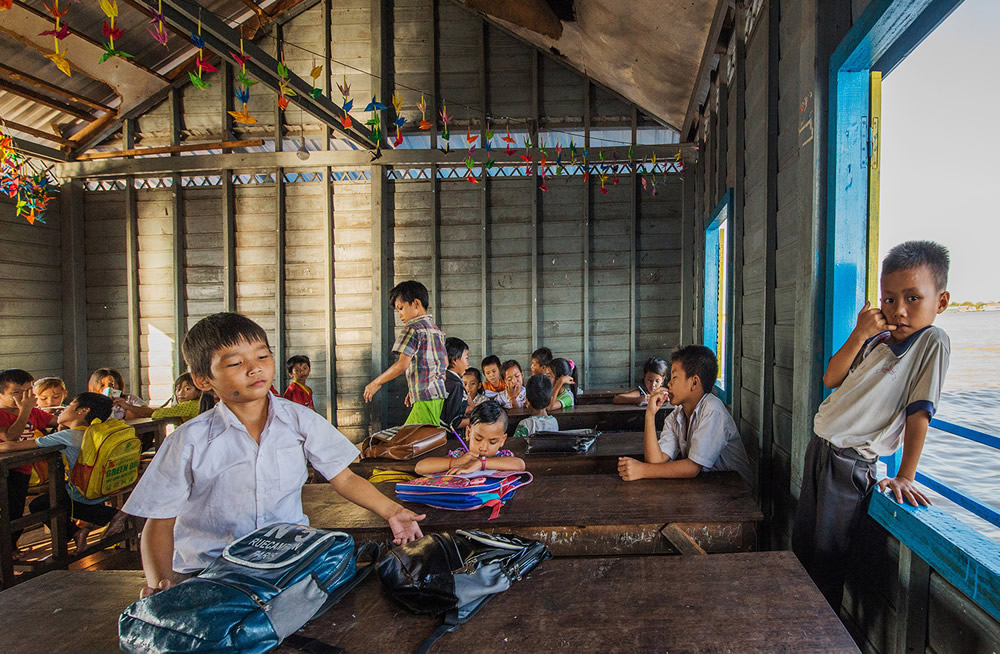 Life On The Water - A Floating Village On Tonle Sap Lake By Sirsendu Gayen